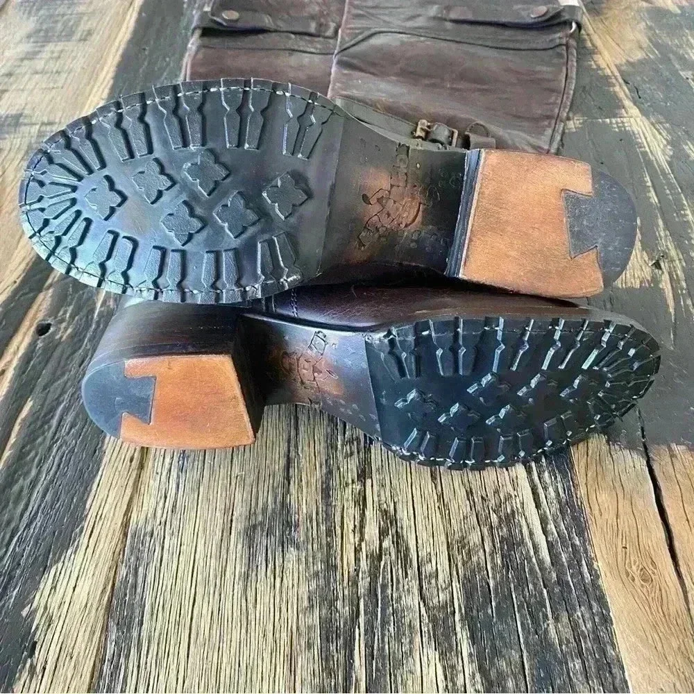 NEW Freebird by Steven Quebec Antique Brown Leather Equestrian OTK Boot Sz 8
